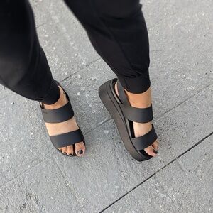 Crocs Brooklyn Low Wedge Platform Sandals